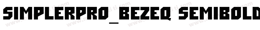 SimplerPro_BEZEQ Semibold字体转换